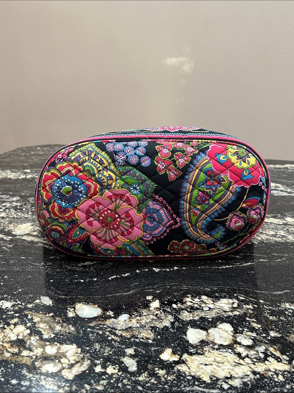 Vera Bradley Black Multicolor Floral Quilted Tote with Matching Wallet - Picture 4 of 14